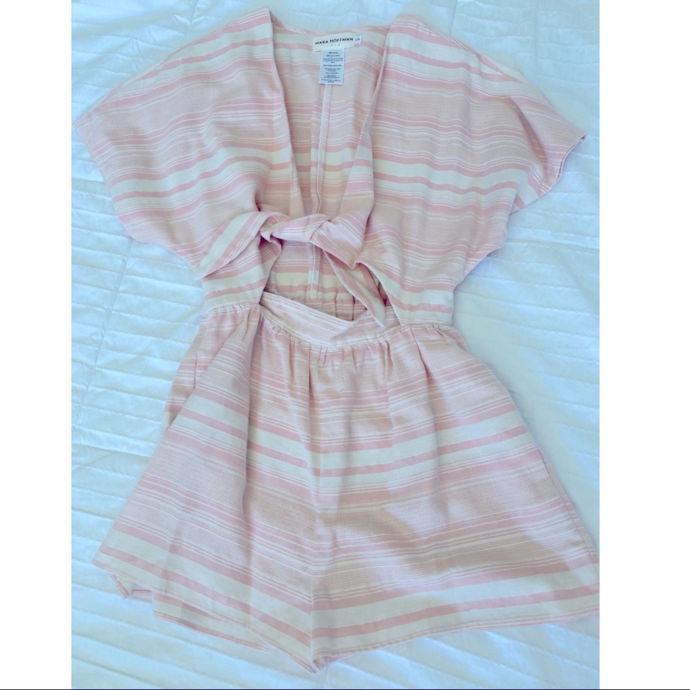 Mara Hoffman Front tie Romper. In great condition. Worn only once.
